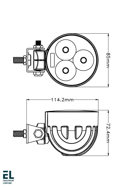 30W Led Work Light Spot Beam El4121