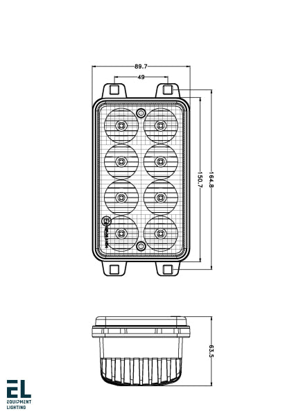 40W Led Head Light Flood Beam El42734