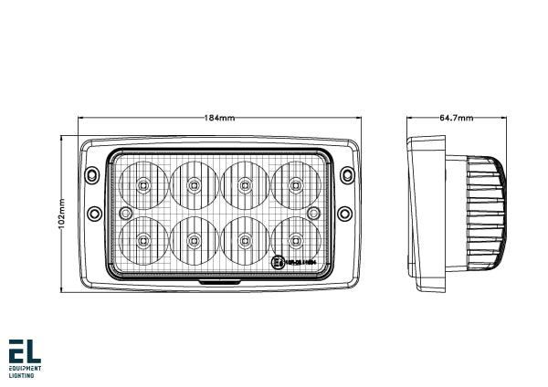 40W Led Work Light Flood Beam El4228