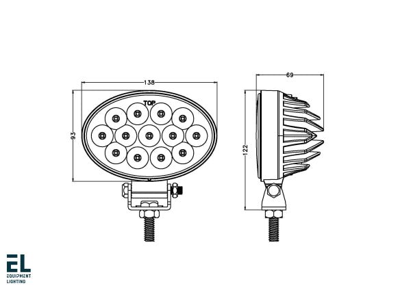 40W Led Work Light Flood Beam El41223